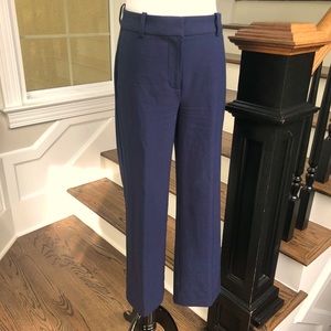 J. Crew navy cropped wide leg pant
